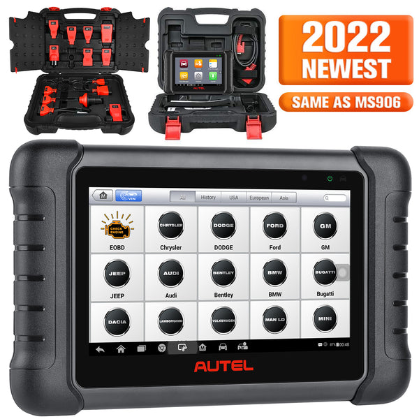 Autel MaxiDAS DS808K Diagnostic Scan Tool With Bi-directional Control, Injector Coding, ABS bleed, DPF regeneration, Oil Reset (Same as MS906)