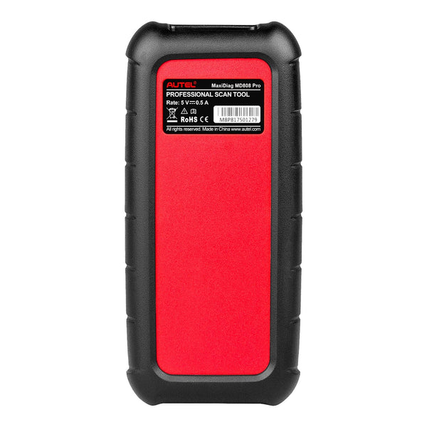 autel md808 pro code reader and car diagnostic scanner back show