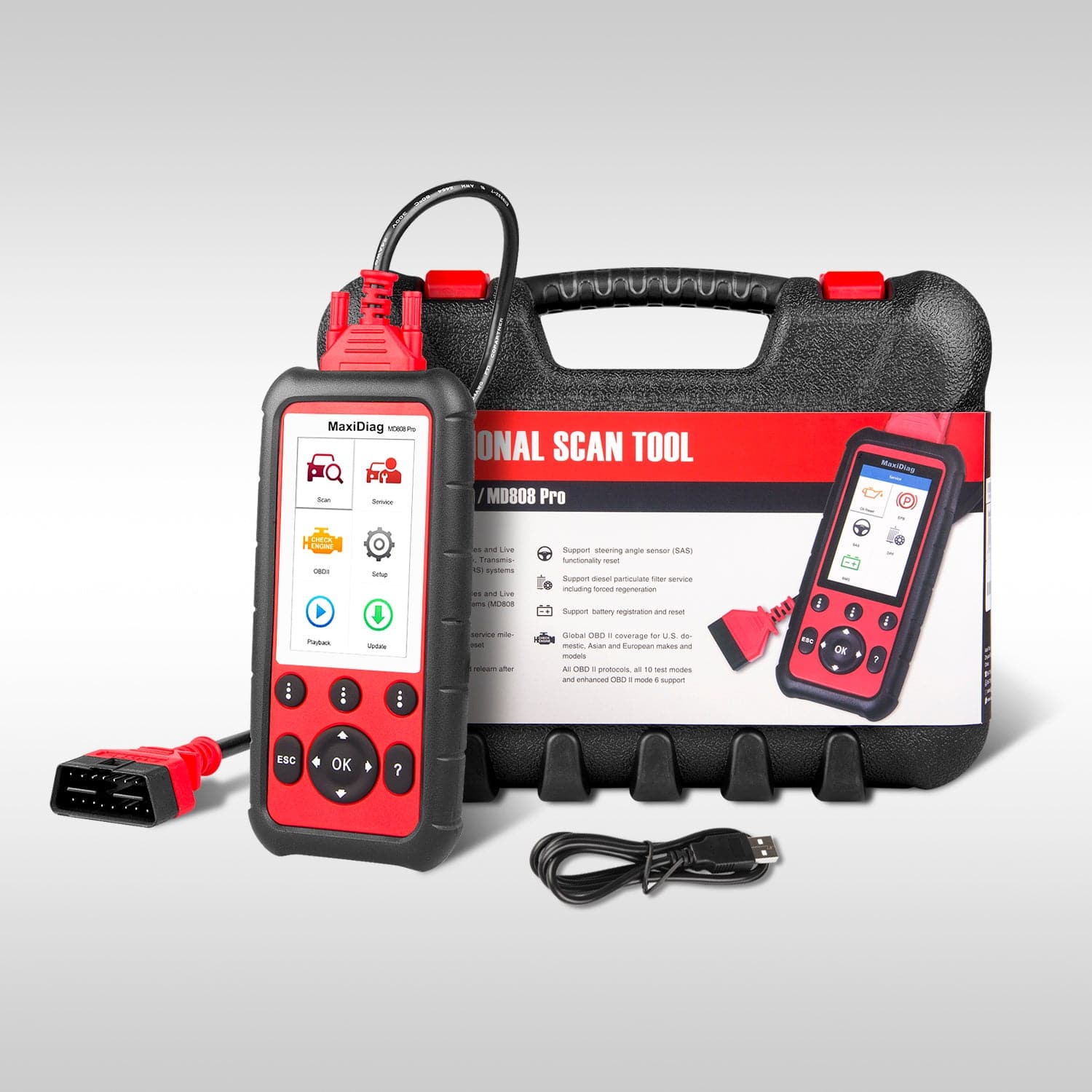 Autel MaxiDiag MD808 Pro Car Diagnostic Scan/ Service Tool, Shop