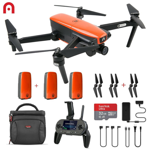 Autel evo drone with 3 batteries