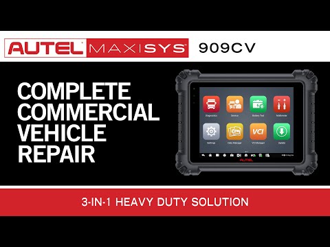 Autel MaxiSYS MS909CV 3-In-1 Heavy Duty Repair Tool Introduction