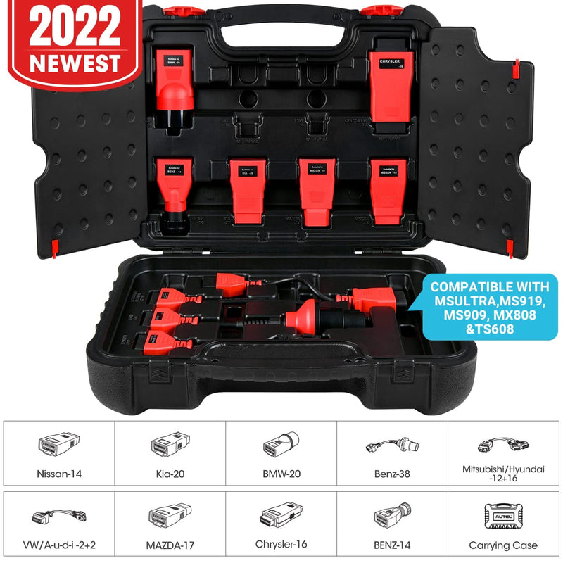 Autel MaxiSYS MSOBD2KIT Non-OBDII Adapter Kit for MSUltra, MS919, MS909, MX808, and TS608